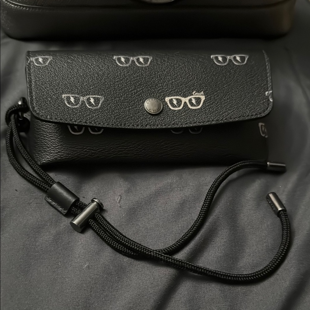Coach Black Sunglasses Print Wristlet